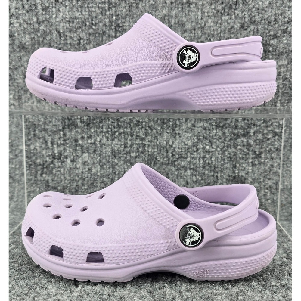 Crocs Classic Clogs Little Kids Sz C12 Lavender Purple Slip On Shoes 206991
